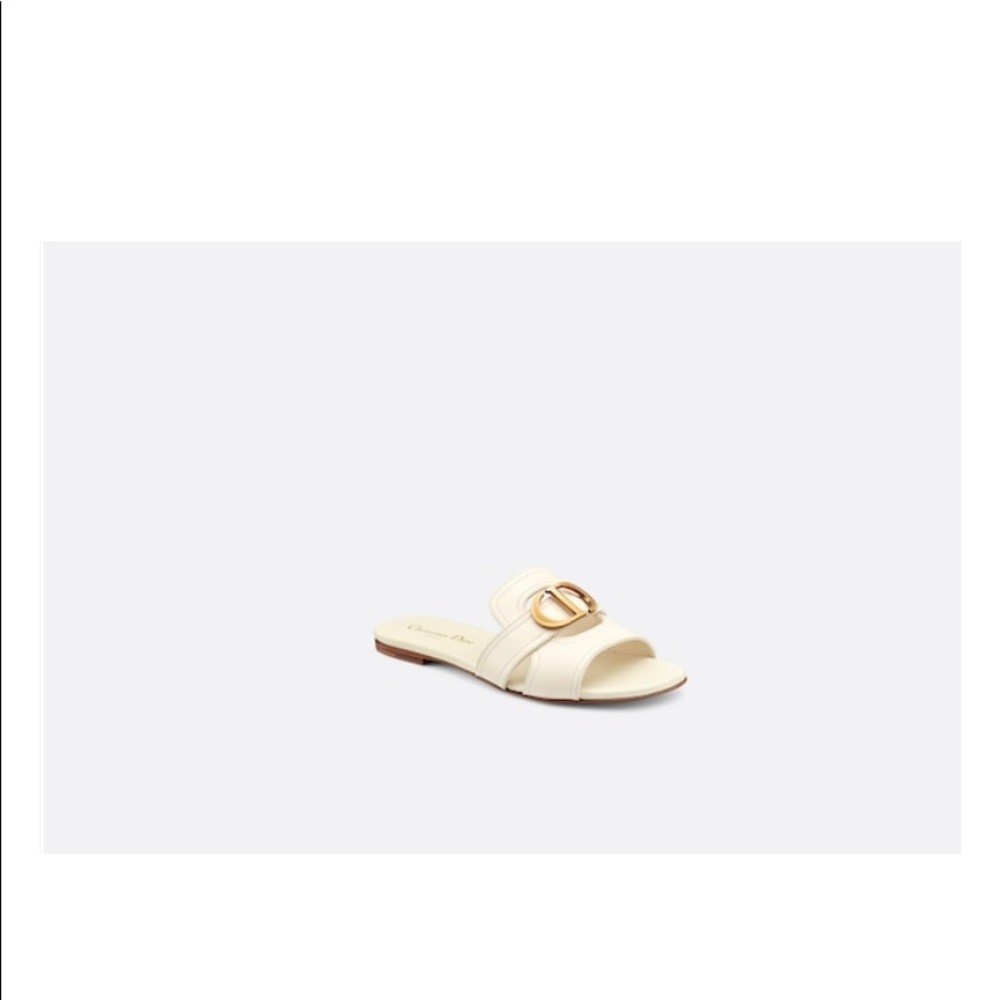 Montaigne Mule in Calfskin Ivory size 10 - Picture 2 of 7